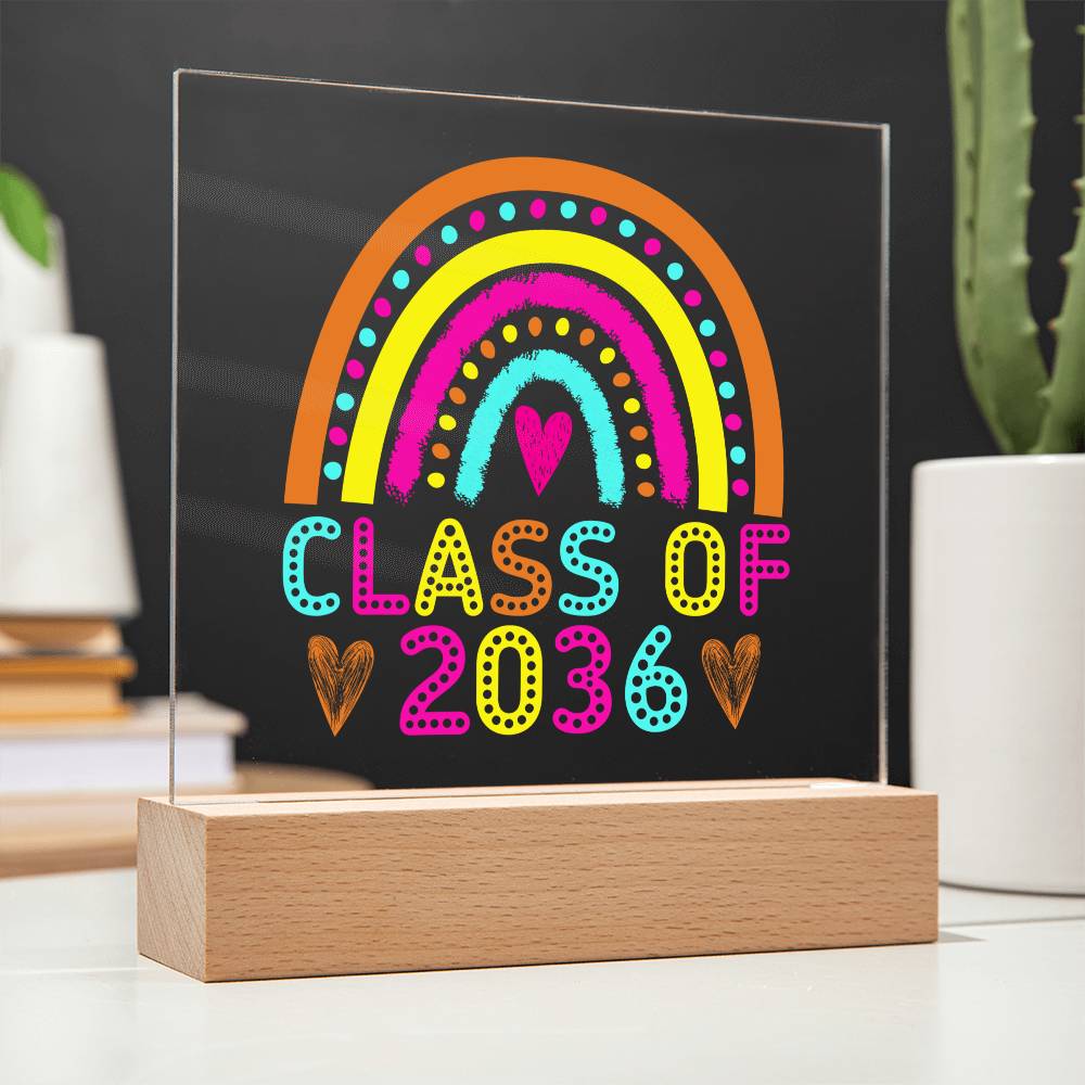 Class of 2036 | Printed Acrylic LED Plaque