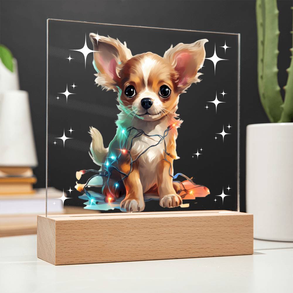 Chihuahua, Christmas Night Light, Christmas Decor Indoor