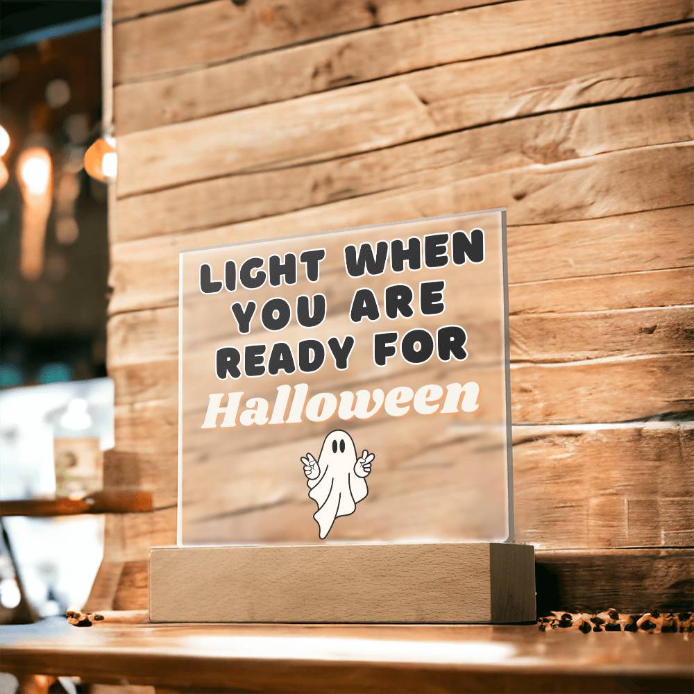 Halloween Decor Indoor | LED Night Light | Acrylic Plaque