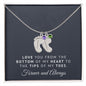 Personalized Baby Feet Necklace with Birthstone