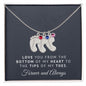 Personalized Baby Feet Necklace with Birthstone