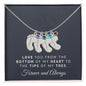Personalized Baby Feet Necklace with Birthstone