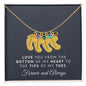 Personalized Baby Feet Necklace with Birthstone