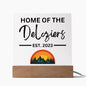 Sunset | Custom Sign | Acrylic Plaque with LED Base - AS