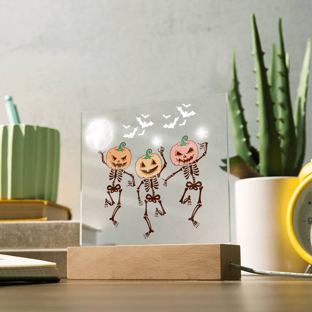 Skeleton Halloween Decor | Acrylic Night Light