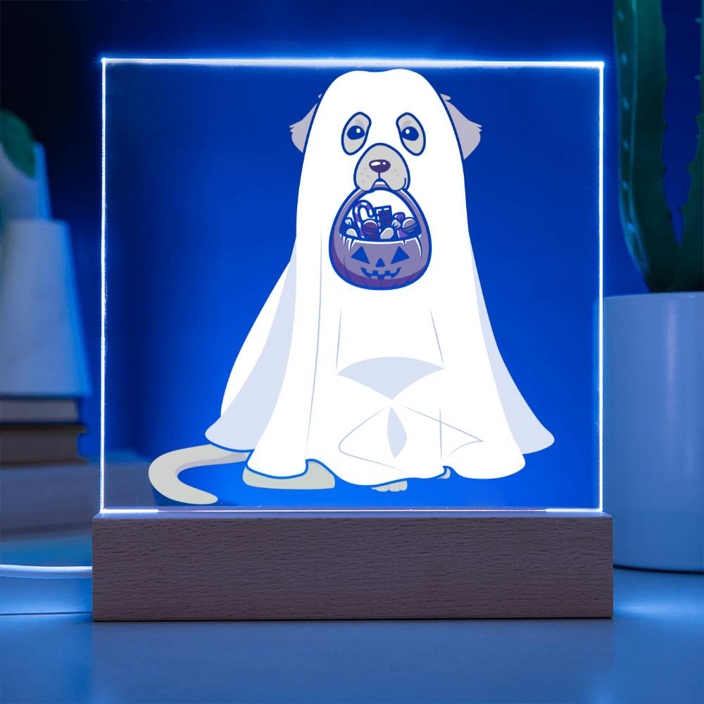 Golden Retriever Ghost | Funny Halloween Decor Indoor | Night Light
