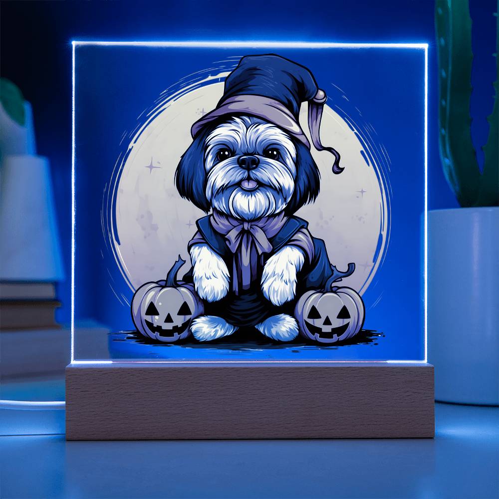Halloween Decor Indoor | LED Night Light | Shih Tzu Dog Lover Gift