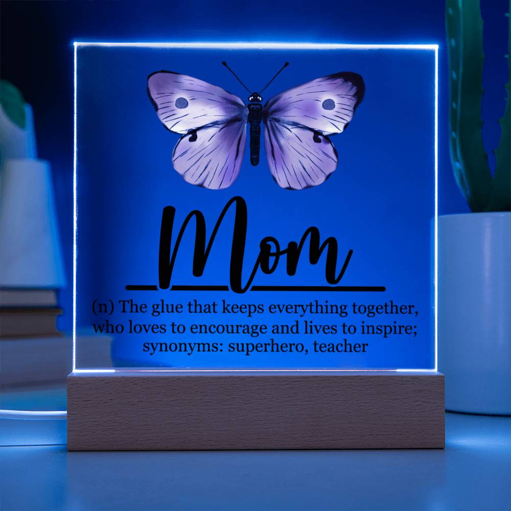 Mom Acrylic Plaque | Mom Definition | Mothers Day Gift