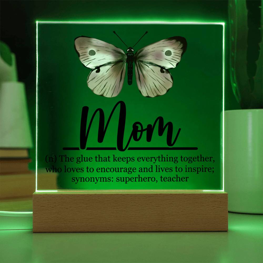 Mom Acrylic Plaque | Mom Definition | Mothers Day Gift