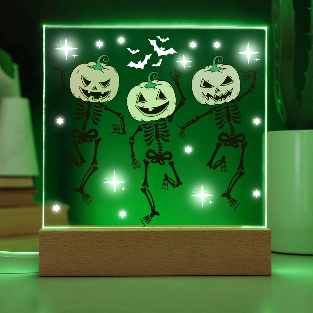 Skeleton Halloween Decor | Acrylic Night Light
