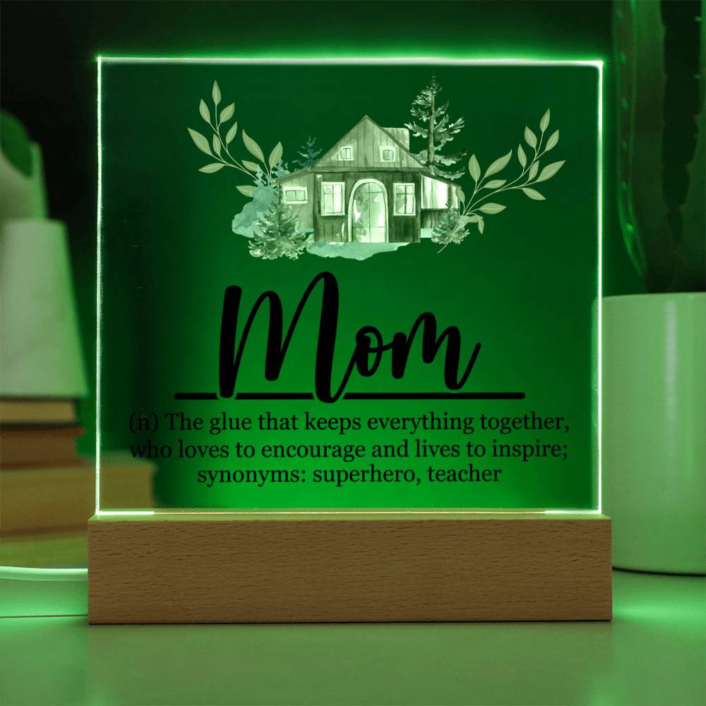 Mom Acrylic Plaque | Mom Definition | Mothers Day Gift
