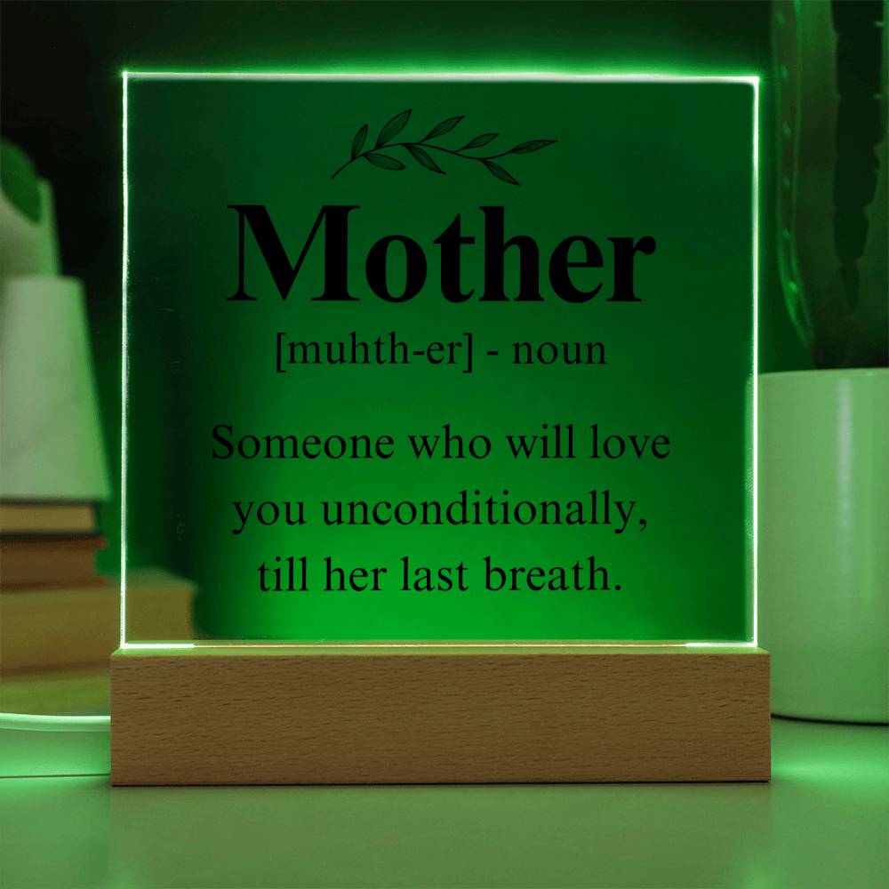 Mom Acrylic Plaque | Mom Definition | Mothers Day Gift