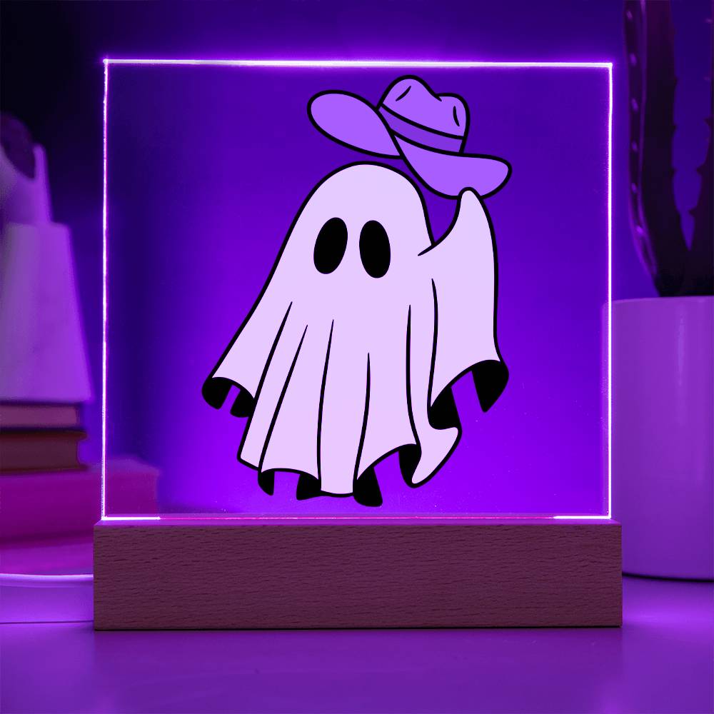 Halloween Decor Indoor | LED Night Light | Acrylic Plaque