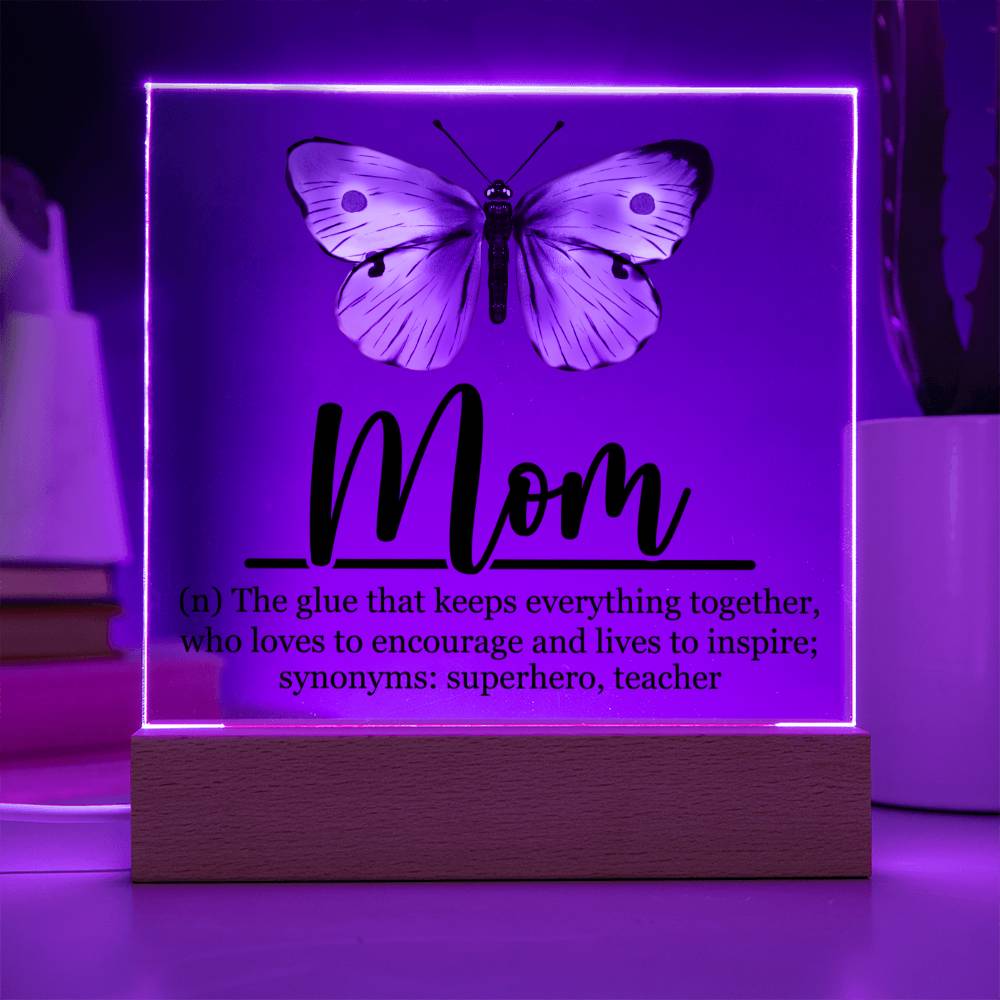 Mom Acrylic Plaque | Mom Definition | Mothers Day Gift