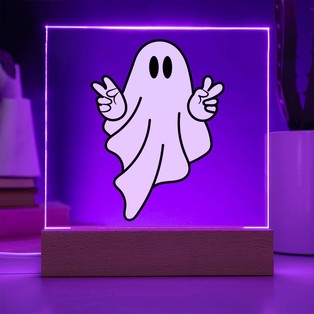 Halloween Decor Indoor | LED Night Light | Acrylic Plaque