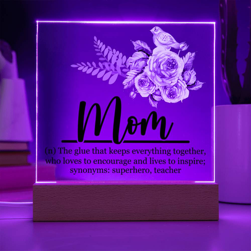Mom Acrylic Plaque | Mom Definition | Mothers Day Gift