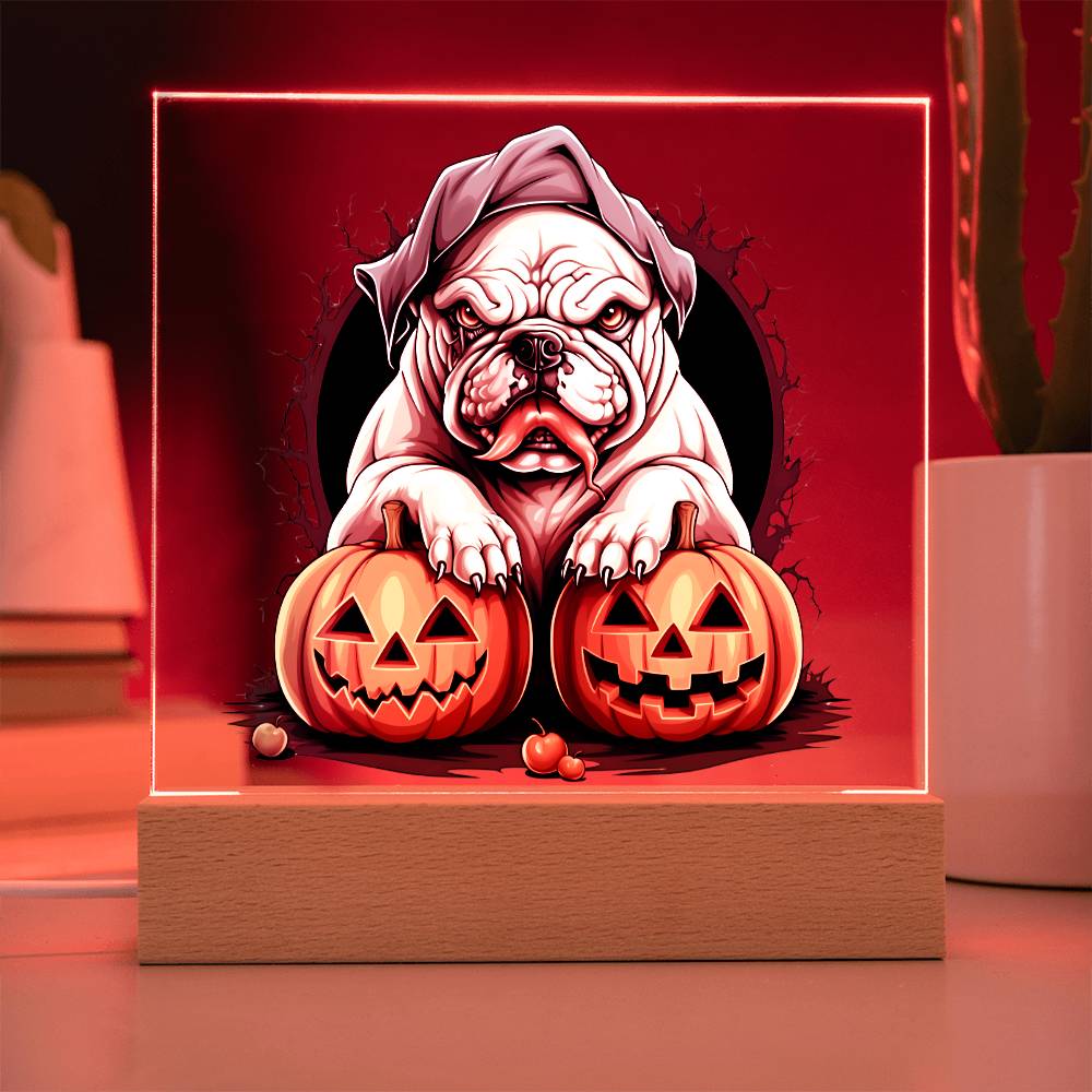 LED Night Light | Bulldog Halloween Decor Indoor | Dog Lover Gift