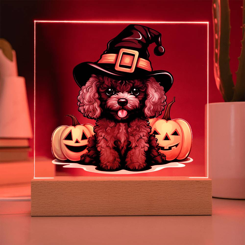 Poodle | Halloween Decor Indoor | LED Night Light | Dog Lovers Gift
