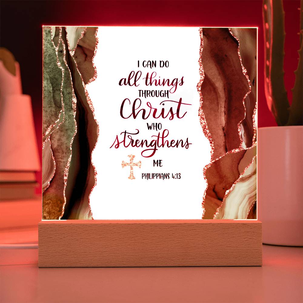 Printed Acrylic Sign | I can do all things