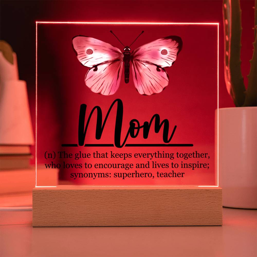 Mom Acrylic Plaque | Mom Definition | Mothers Day Gift