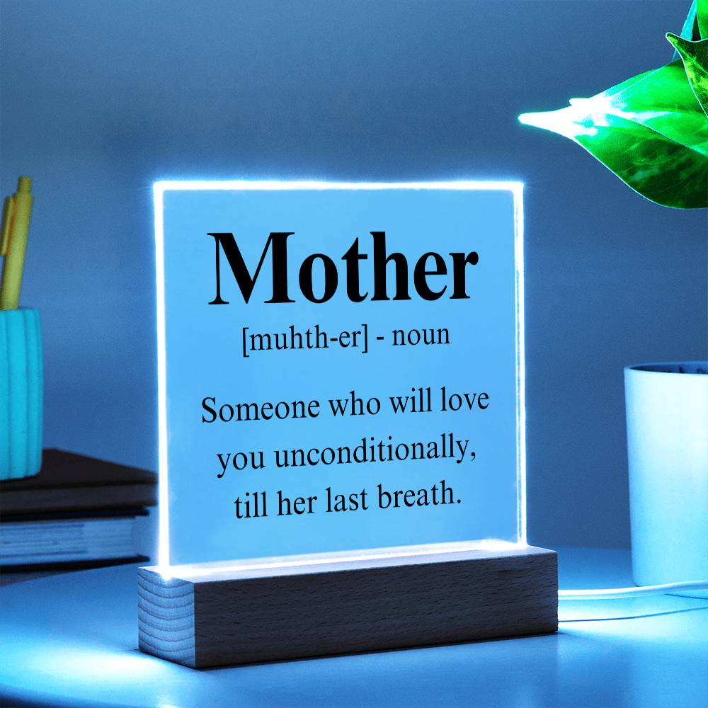 Mom Acrylic Plaque | Mom Definition | Mothers Day Gift