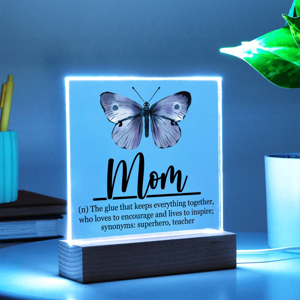 Mom Acrylic Plaque | Mom Definition | Mothers Day Gift