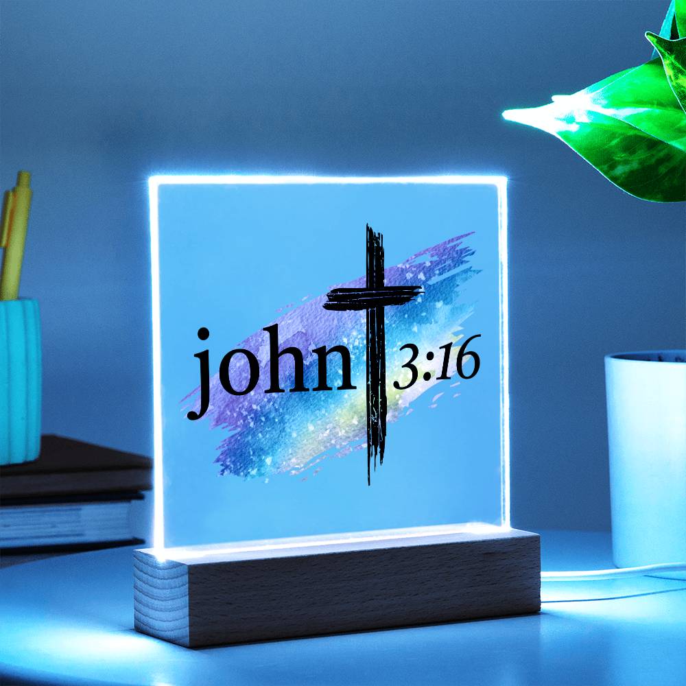 Printed Acrylic LED Night Light - John 316