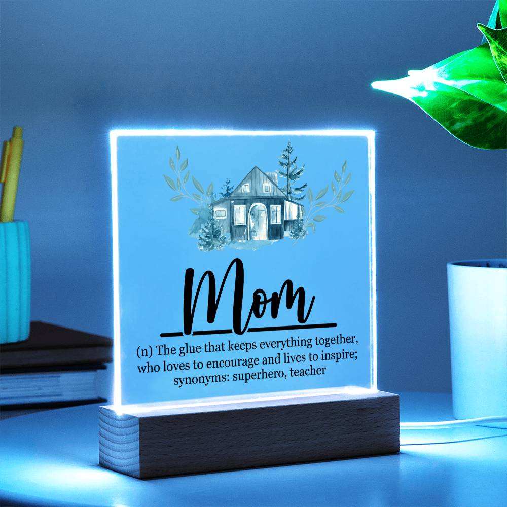 Mom Acrylic Plaque | Mom Definition | Mothers Day Gift