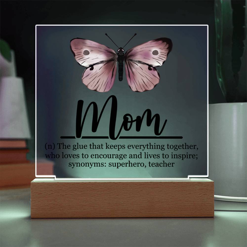 Mom Acrylic Plaque | Mom Definition | Mothers Day Gift