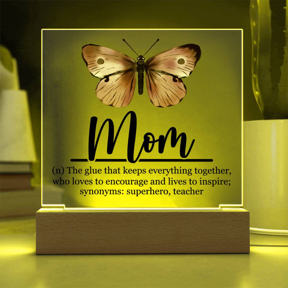 Mom Acrylic Plaque | Mom Definition | Mothers Day Gift
