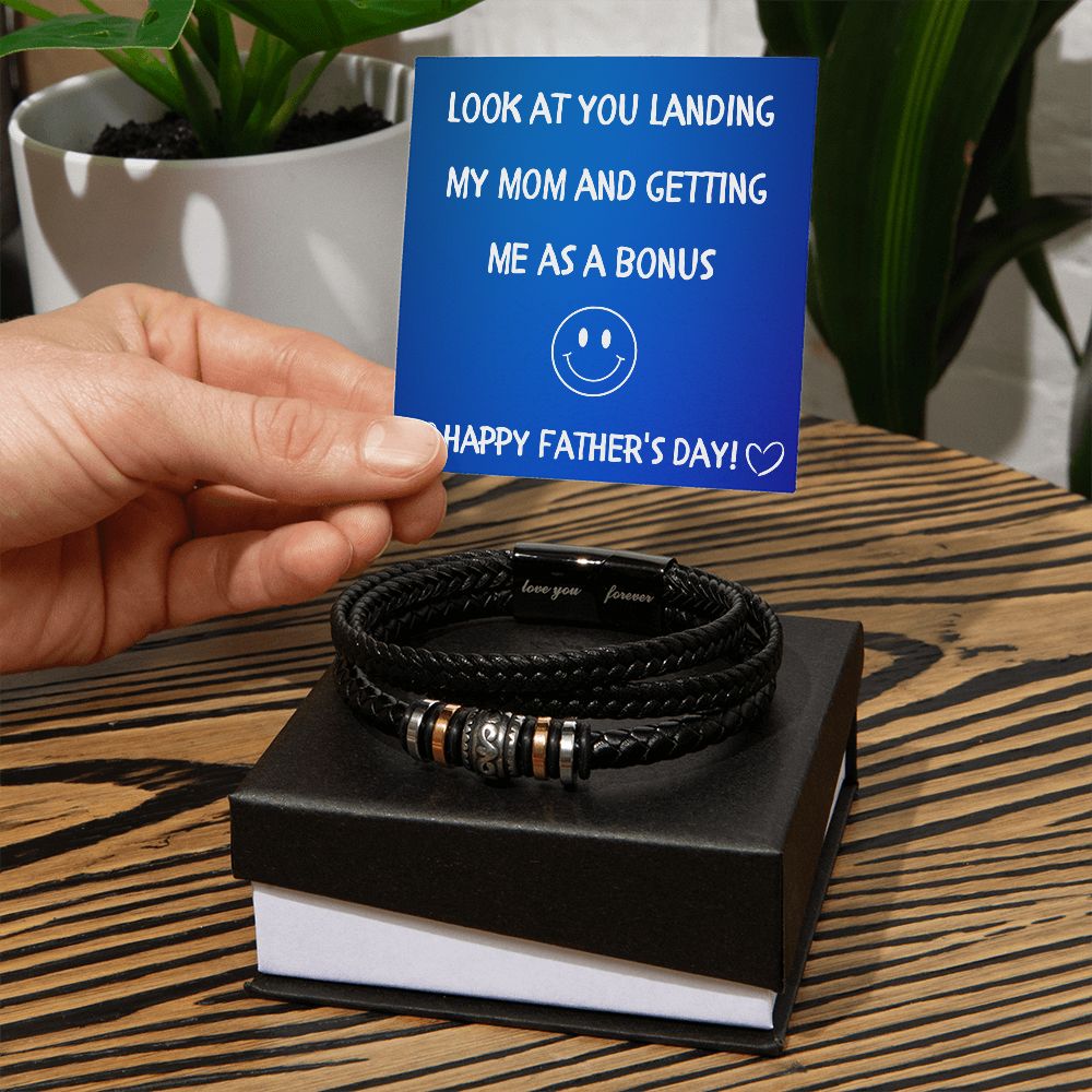 Step Dad Gift | Love You Forever Bracelet
