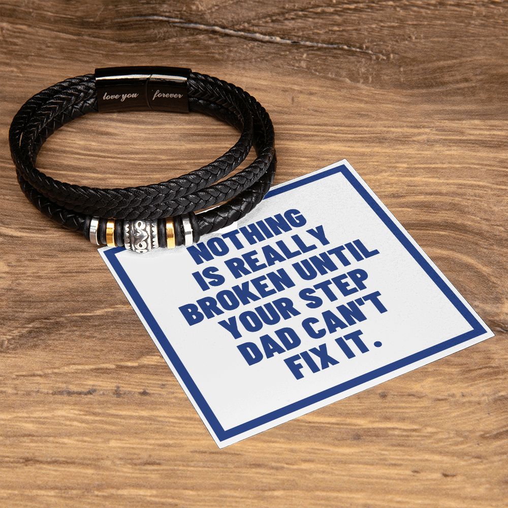Step Dad Gift | Love You Forever Bracelet