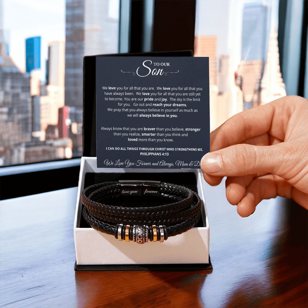 To Our Son | Love You Forever Bracelet