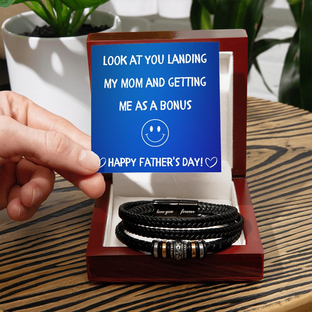 Step Dad Gift | Love You Forever Bracelet