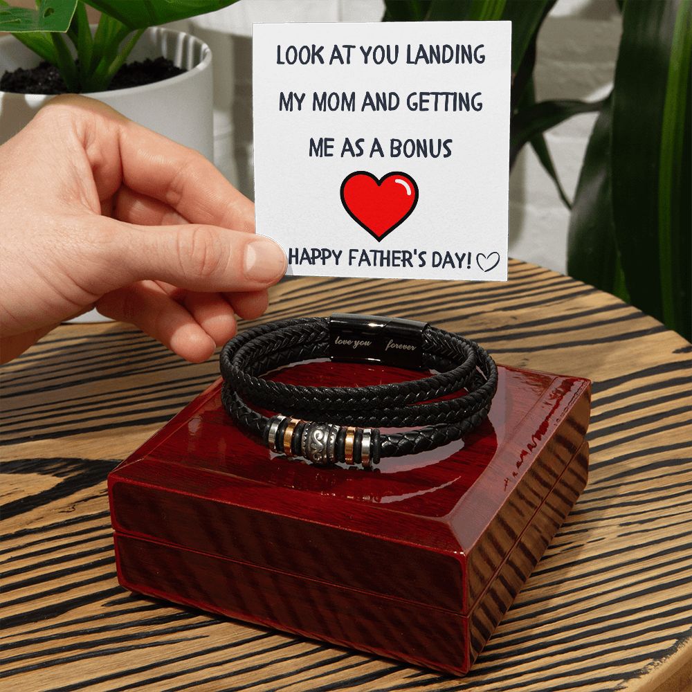 Step Dad Gift | Love You Forever Bracelet
