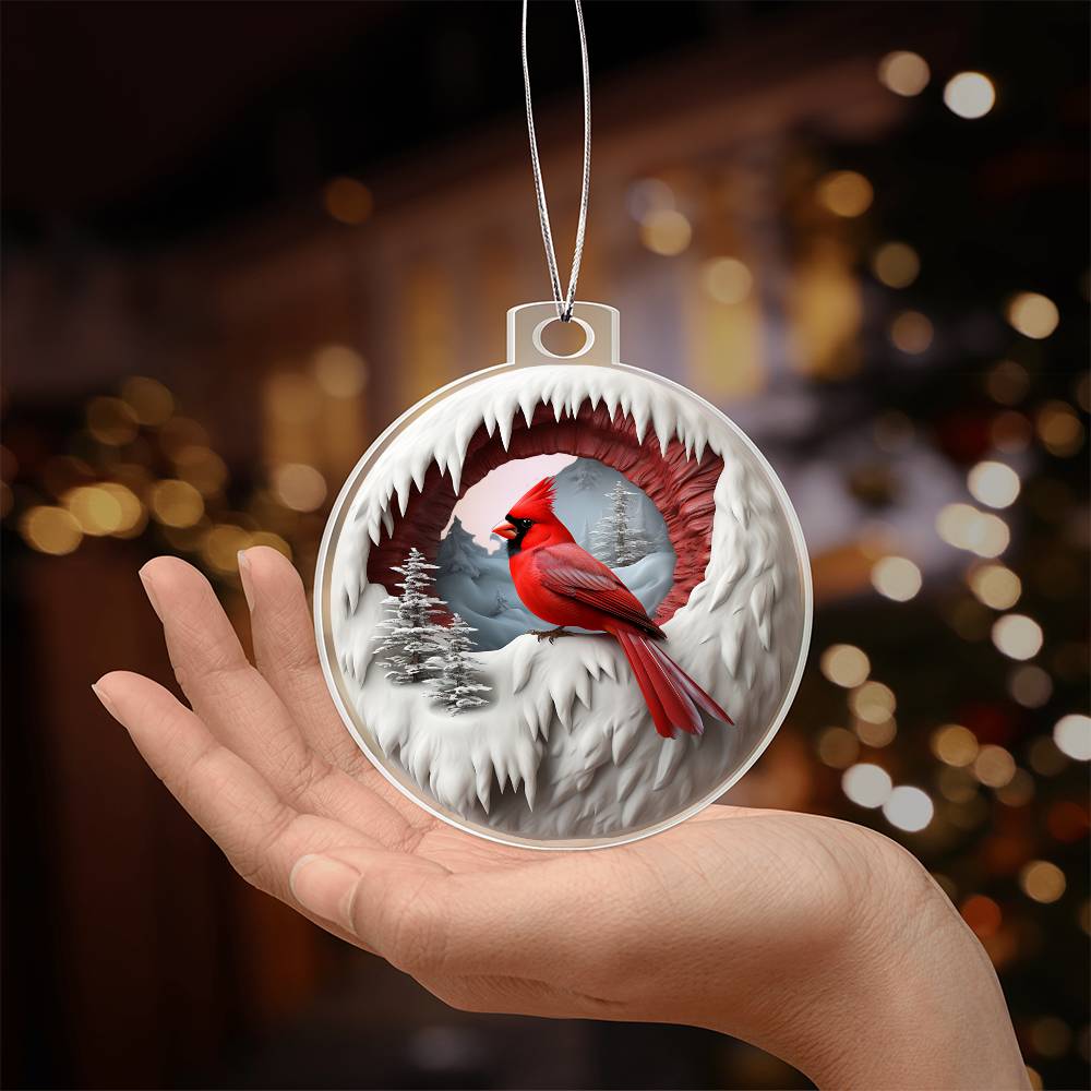 Custom Cardinal Christmas Ornament