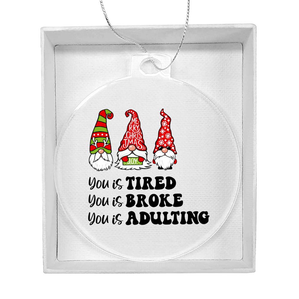 Funny Christmas Ornament - Knome Ornament