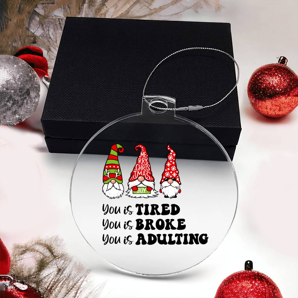Funny Christmas Ornament - Knome Ornament