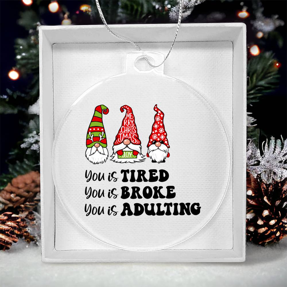 Funny Christmas Ornament - Knome Ornament