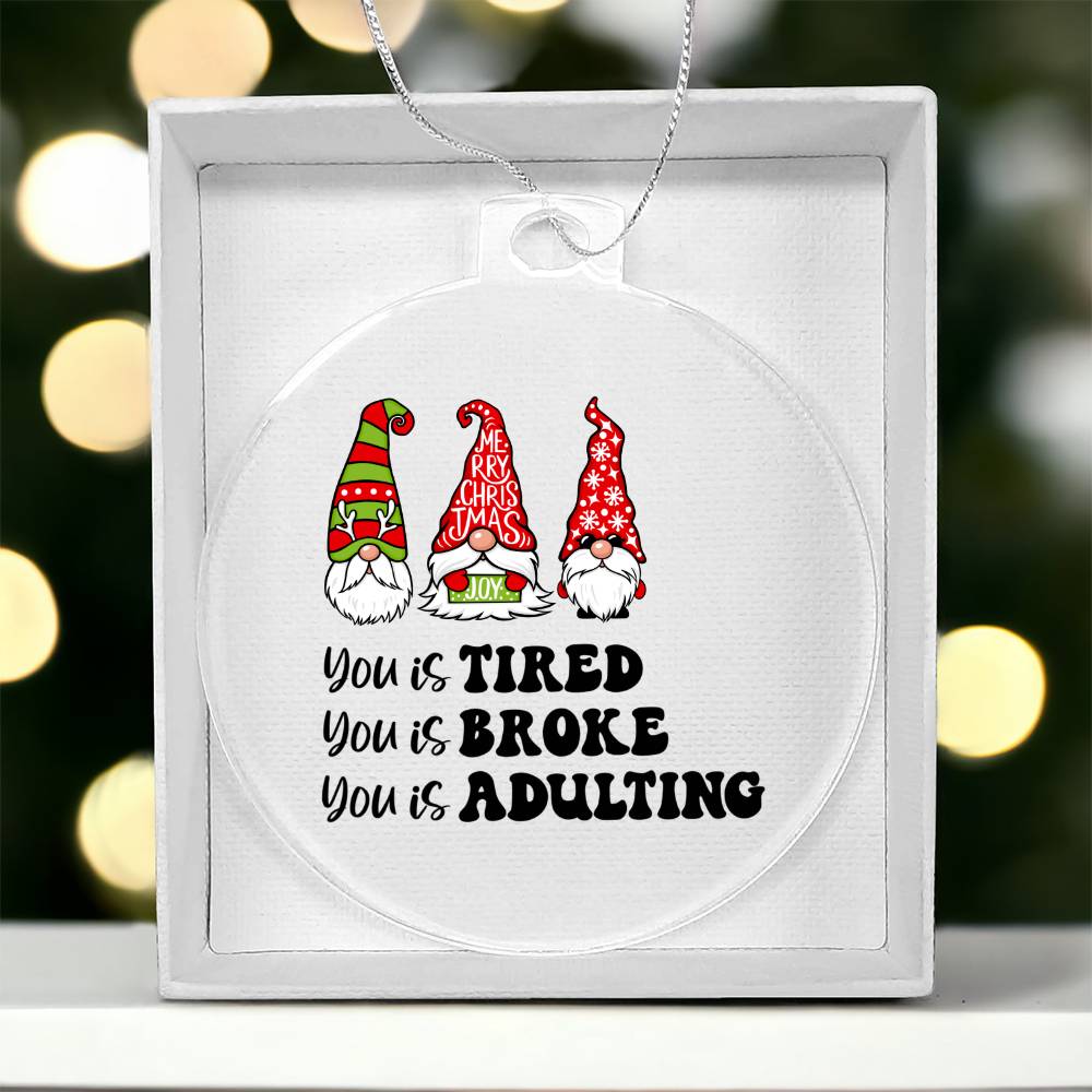 Funny Christmas Ornament - Knome Ornament