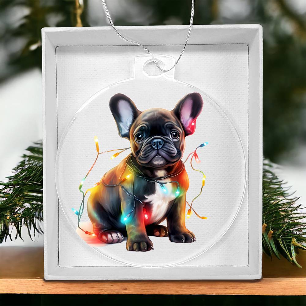 French Bulldog Christmas Ornament