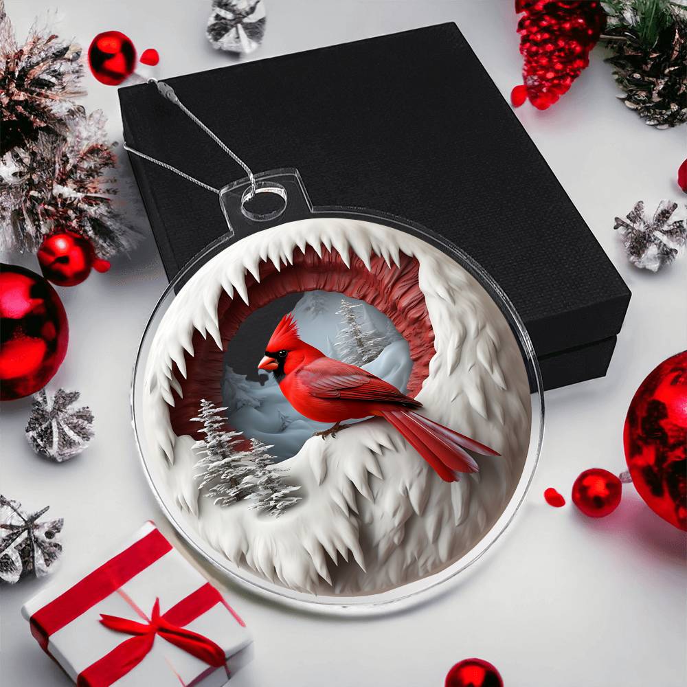Custom Cardinal Christmas Ornament