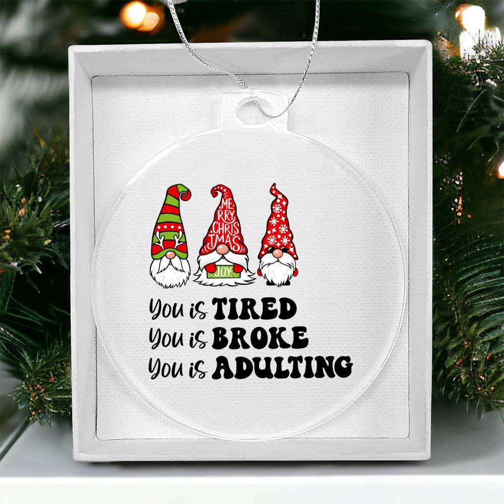 Funny Christmas Ornament - Knome Ornament