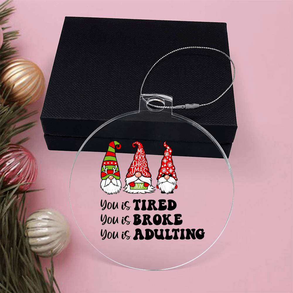 Funny Christmas Ornament - Knome Ornament