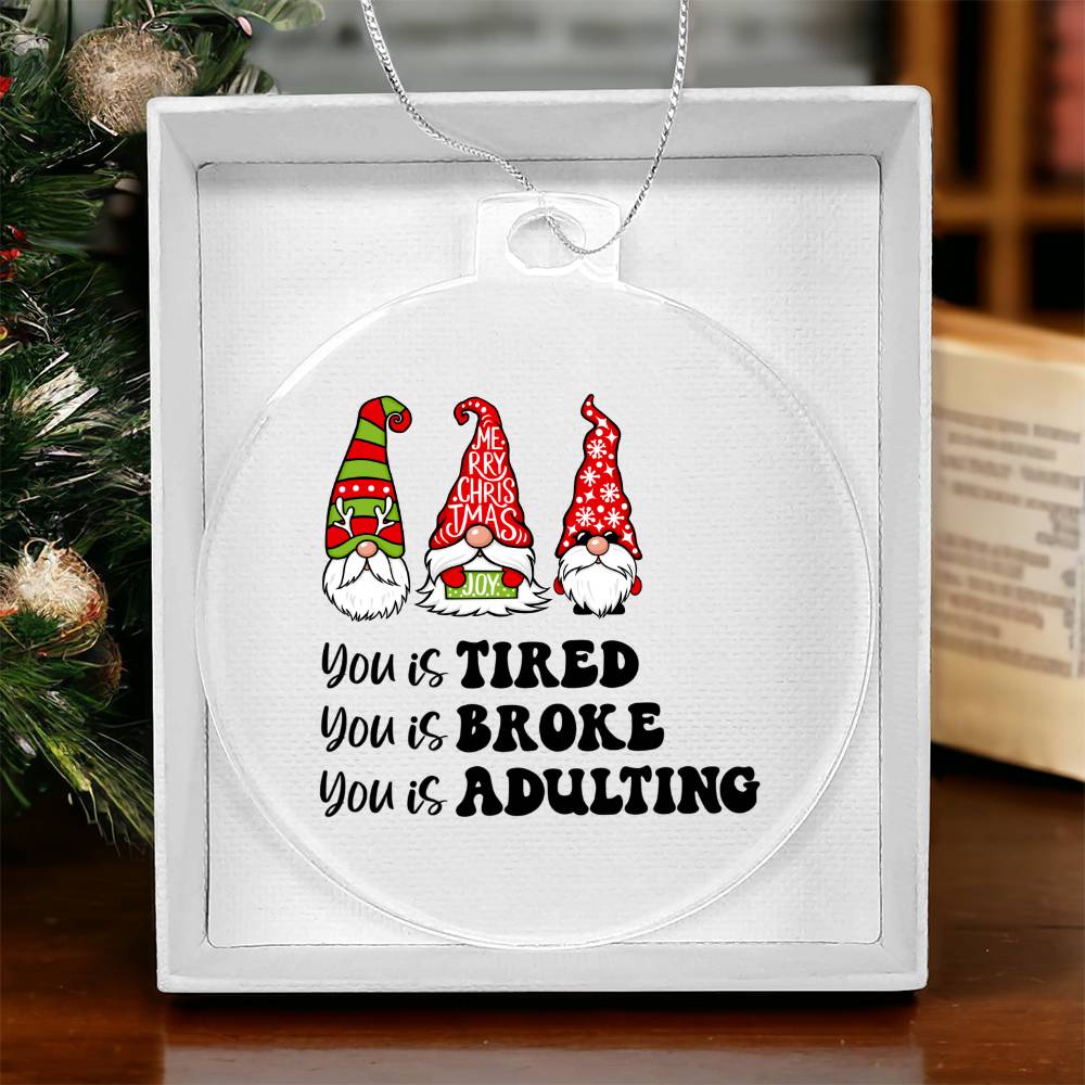 Funny Christmas Ornament - Knome Ornament
