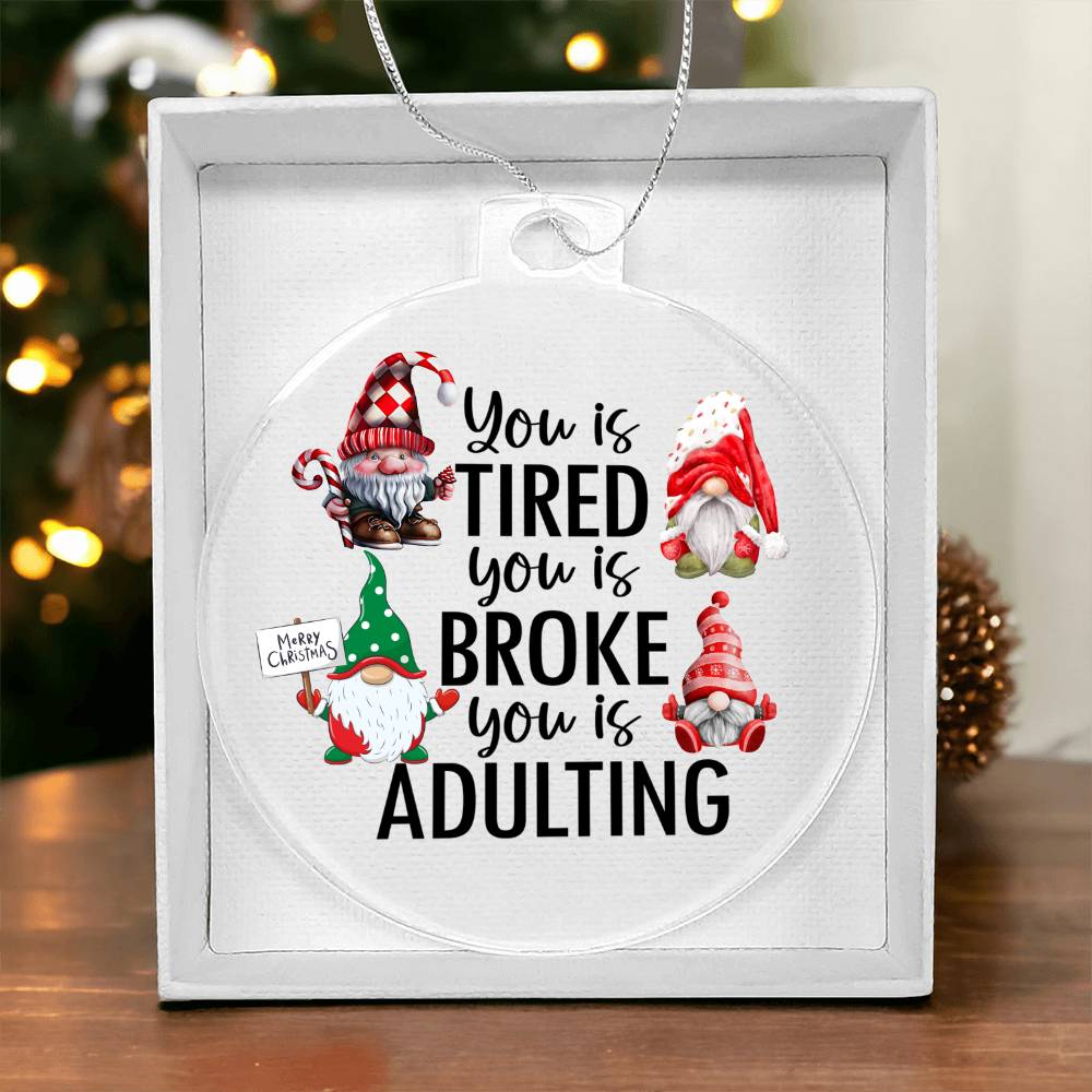 Funny Christmas Ornament - Knome Ornament