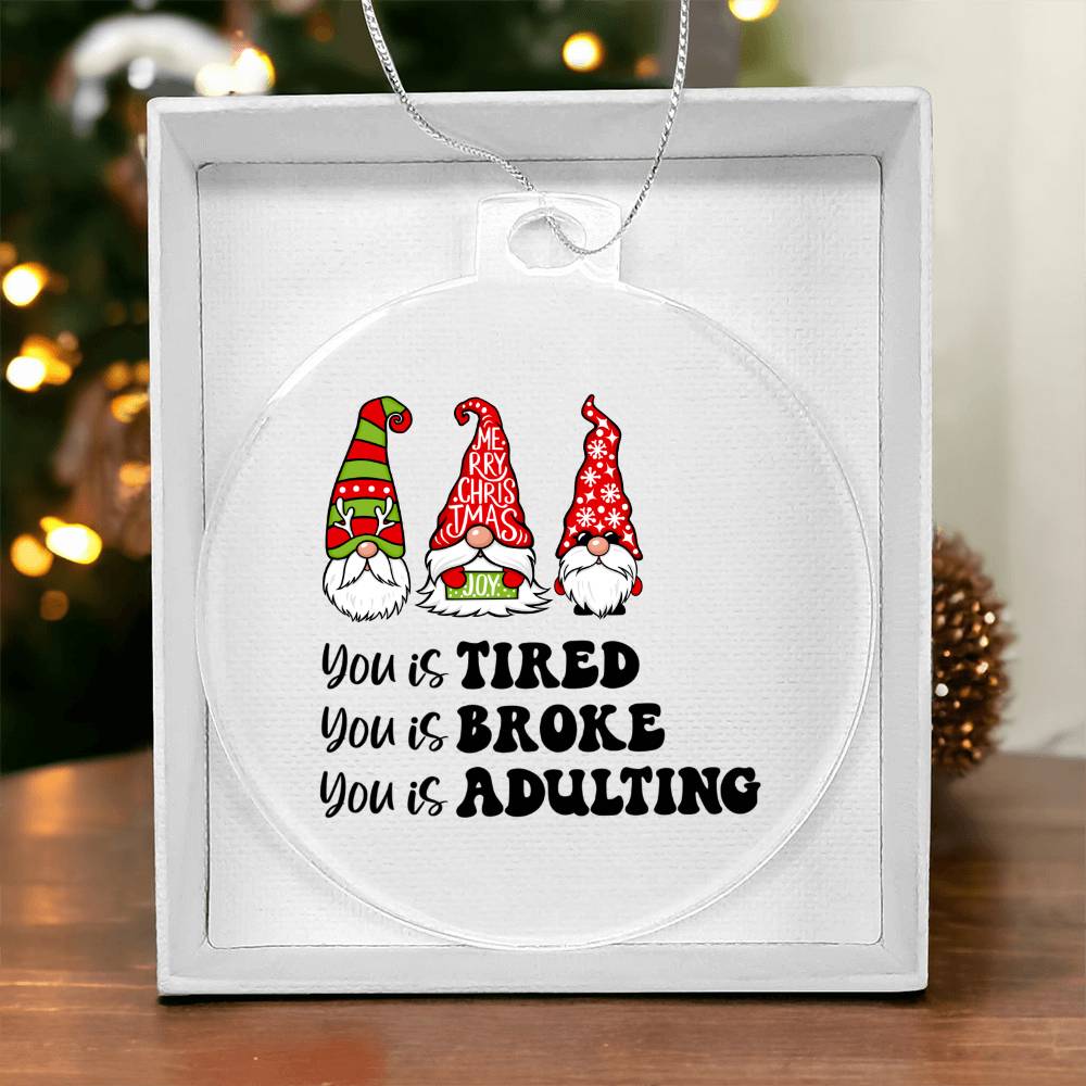 Funny Christmas Ornament - Knome Ornament