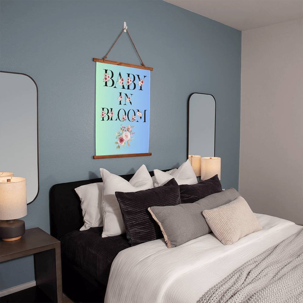 Baby in Bloom Wall Tapestry