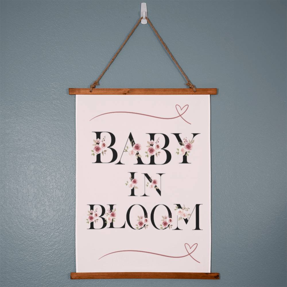 Baby in Bloom Wall Tapestry
