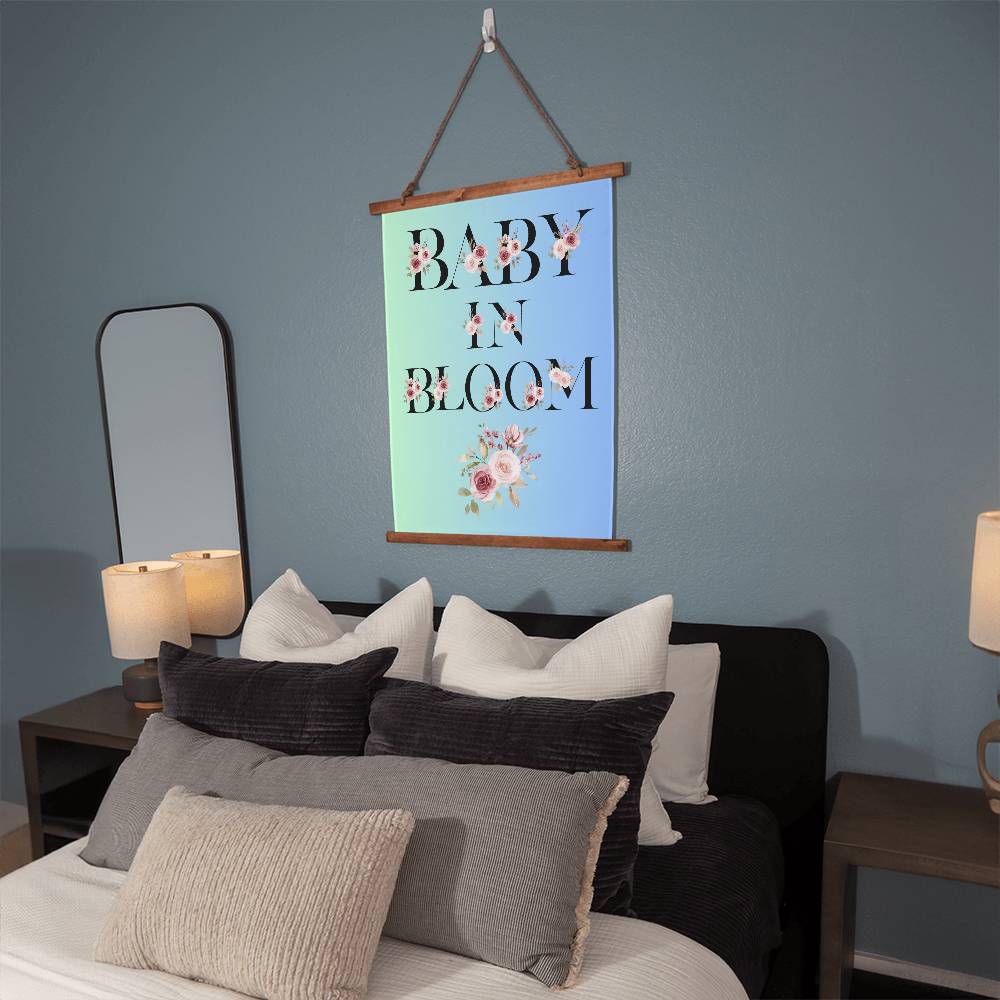 Baby in Bloom Wall Tapestry